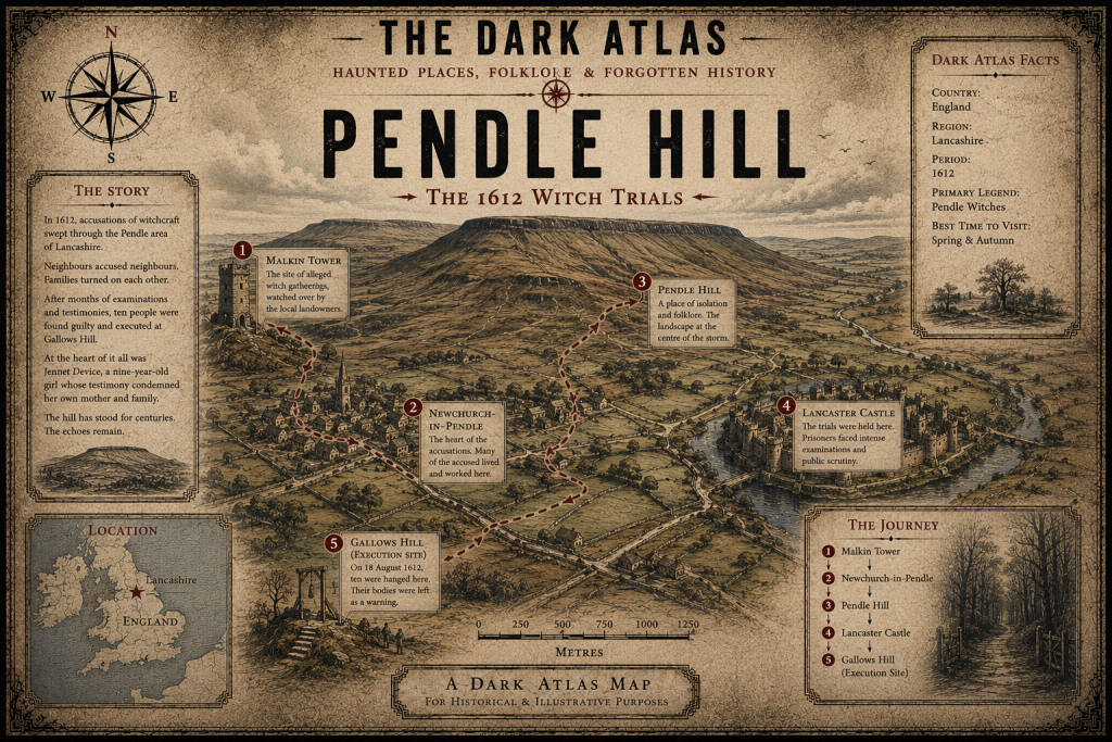 The Dark Atlas Pendle Hill Map